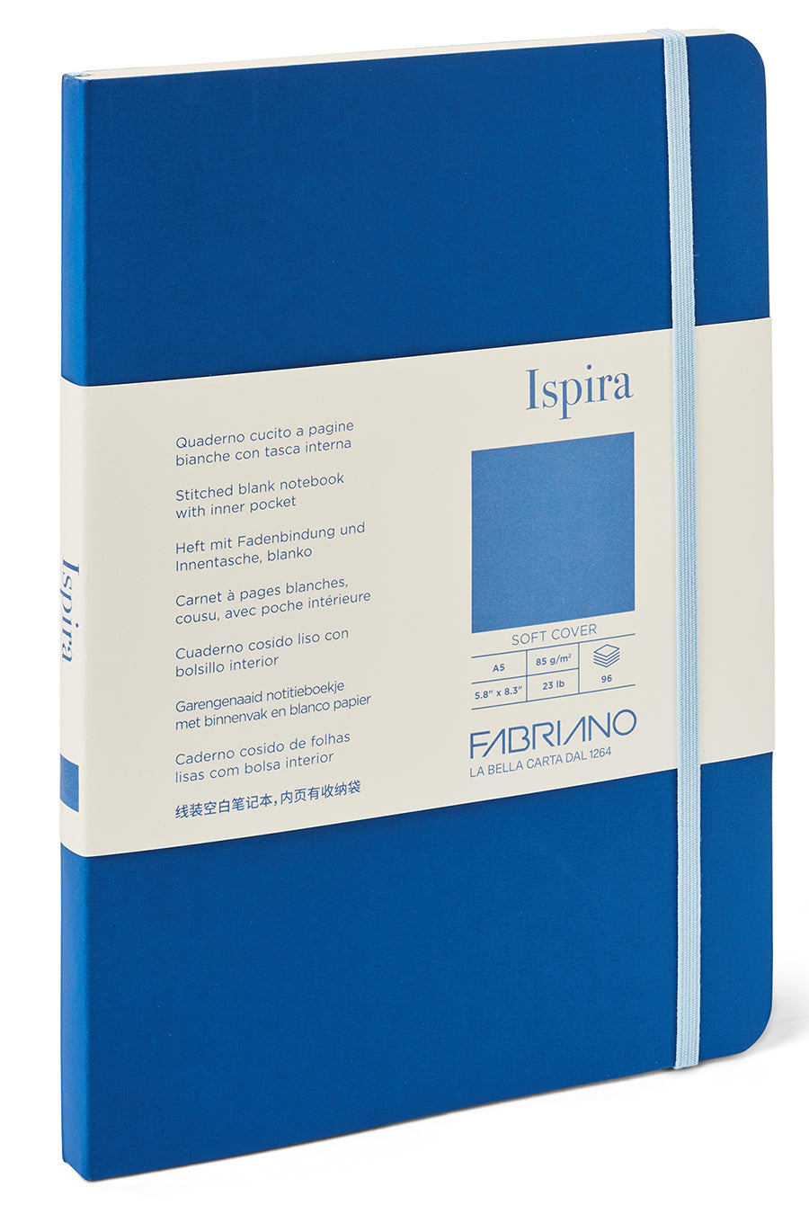 Fabriano Ispira Soft-Cover Notebook, 5.8" x 8.3", A5
