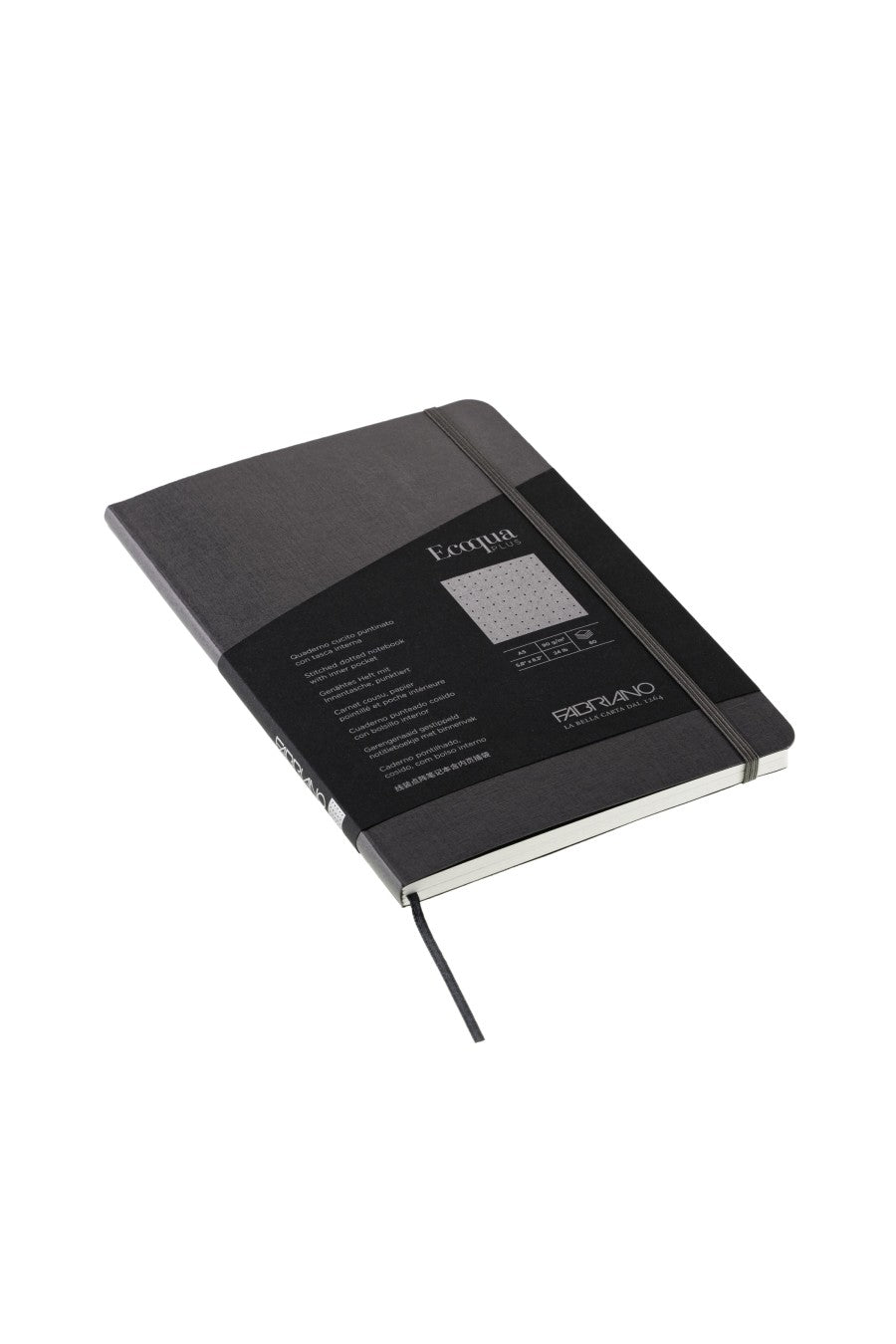 Fabriano Ecoqua Plus Stitch-Bound Notebook, 5.8" x 8.3", A5 