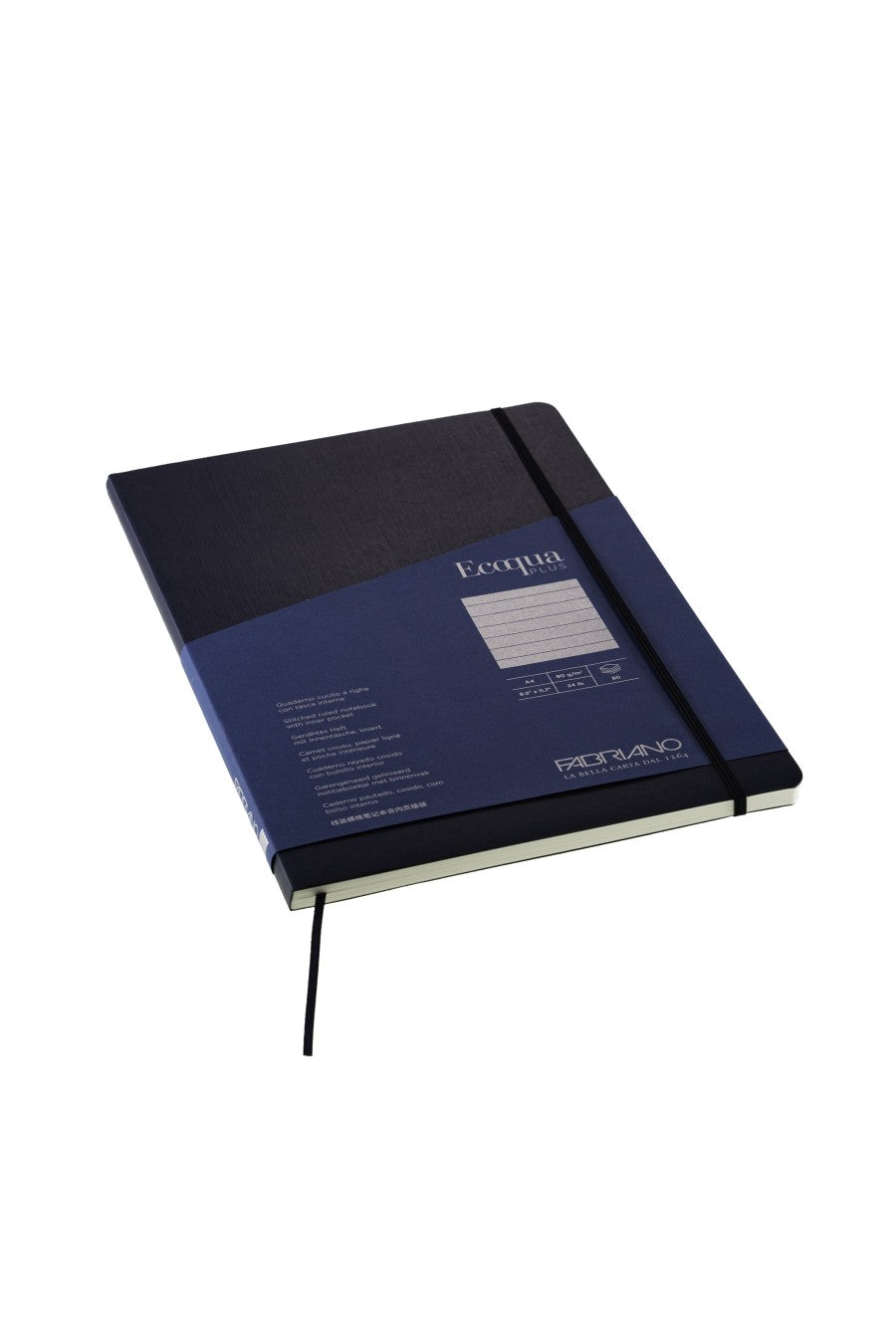 Fabriano Ecoqua Plus Stitch-Bound Notebook, 8.3" x 11.7", A4 Dotted
