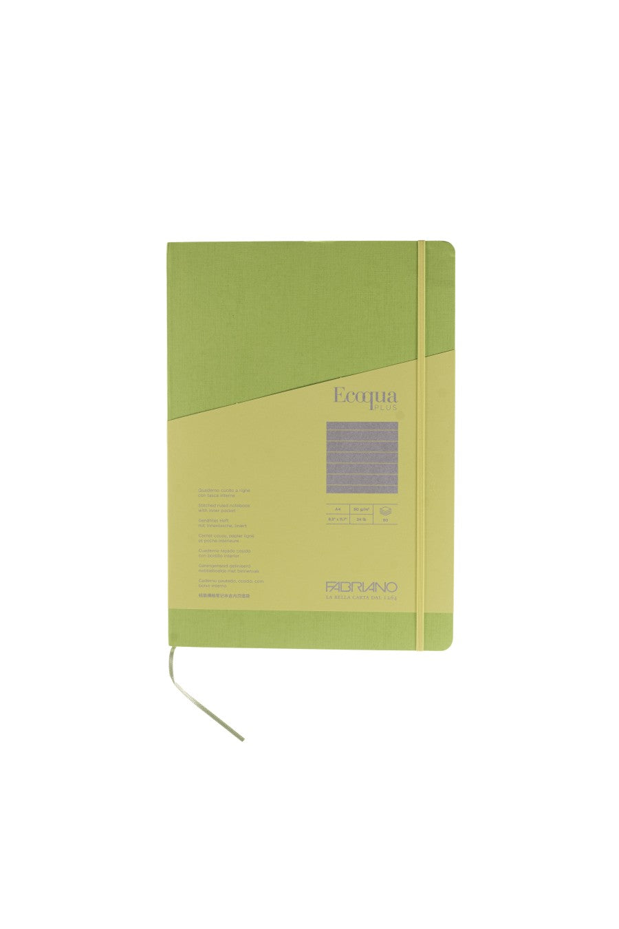 Fabriano Ecoqua Plus Stitch-Bound Notebook, 8.3" x 11.7", A4 