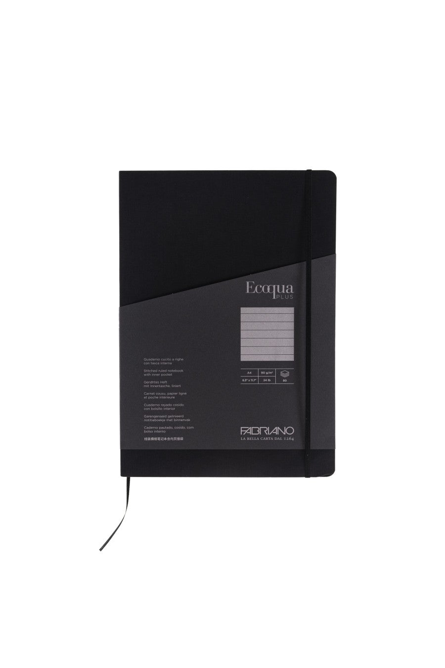 Fabriano Ecoqua Plus Stitch-Bound Notebook, 8.3" x 11.7", A4 
