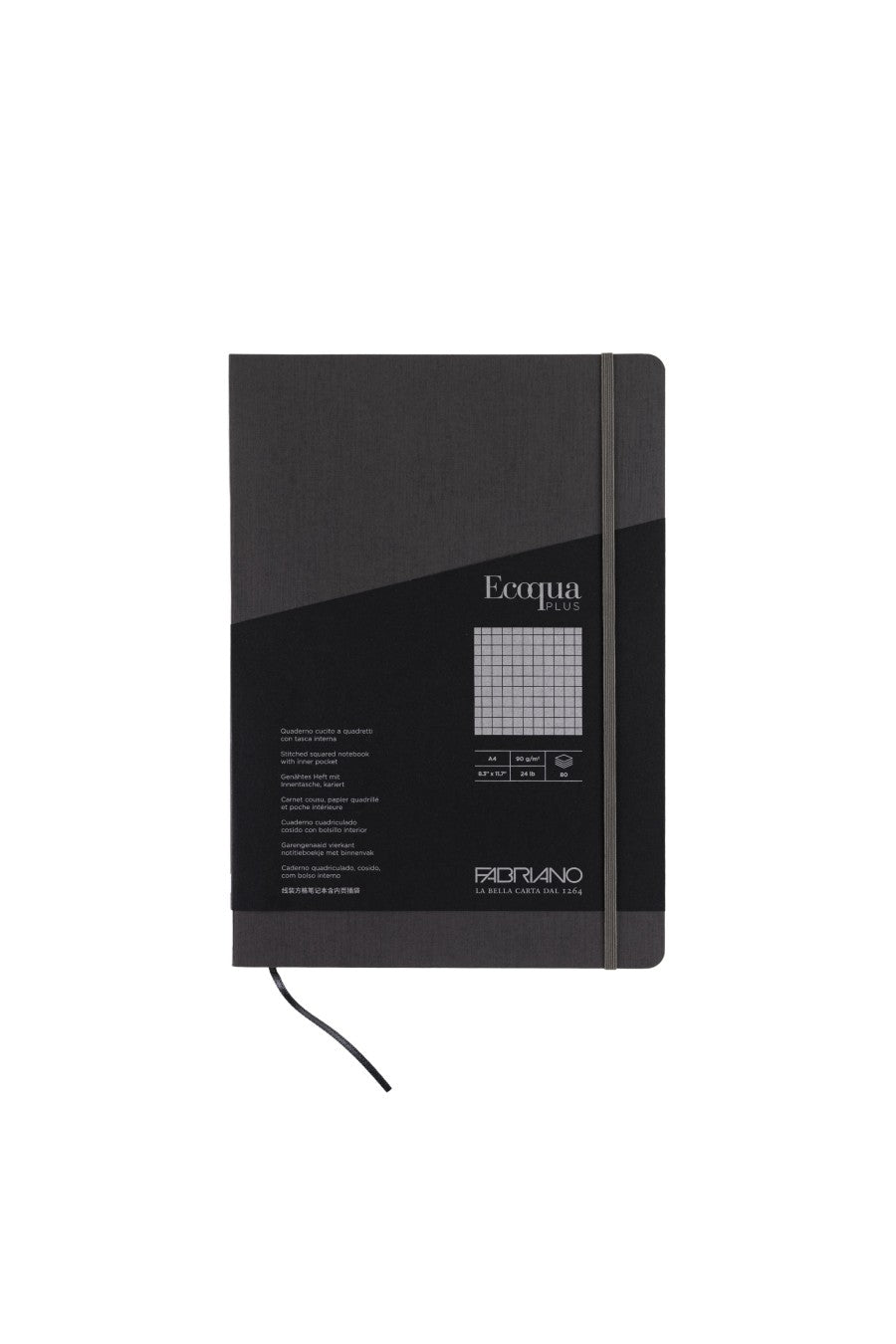Fabriano Ecoqua Plus Stitch-Bound Notebook, 8.3" x 11.7", A4 