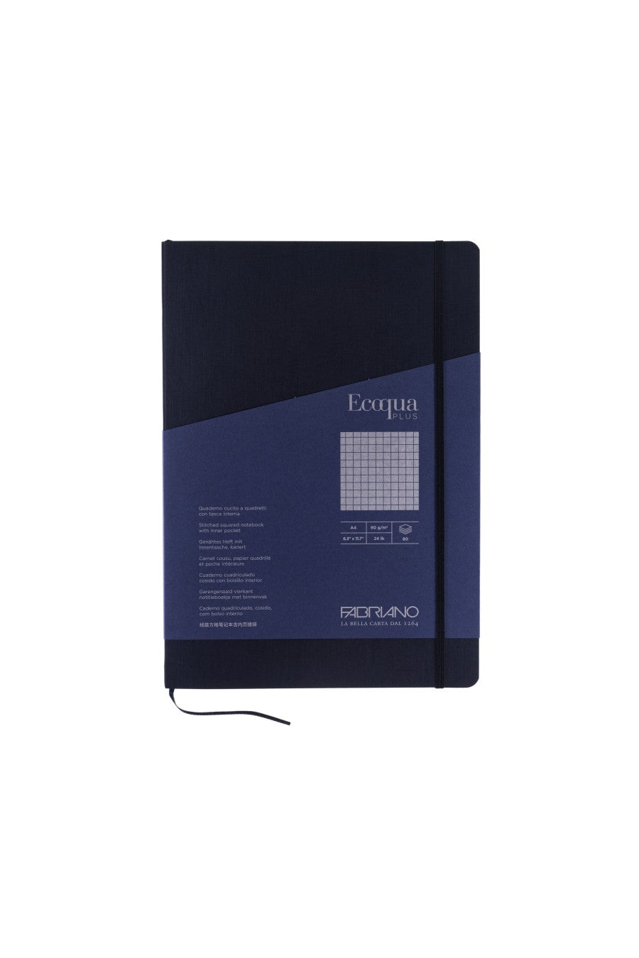 Fabriano Ecoqua Plus Stitch-Bound Notebook, 8.3" x 11.7", A4 