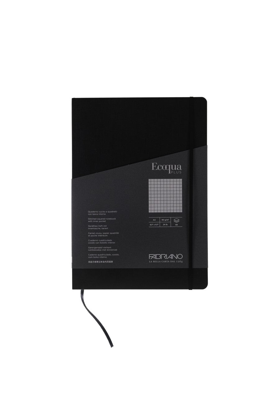Fabriano Ecoqua Plus Stitch-Bound Notebook, 8.3" x 11.7", A4 