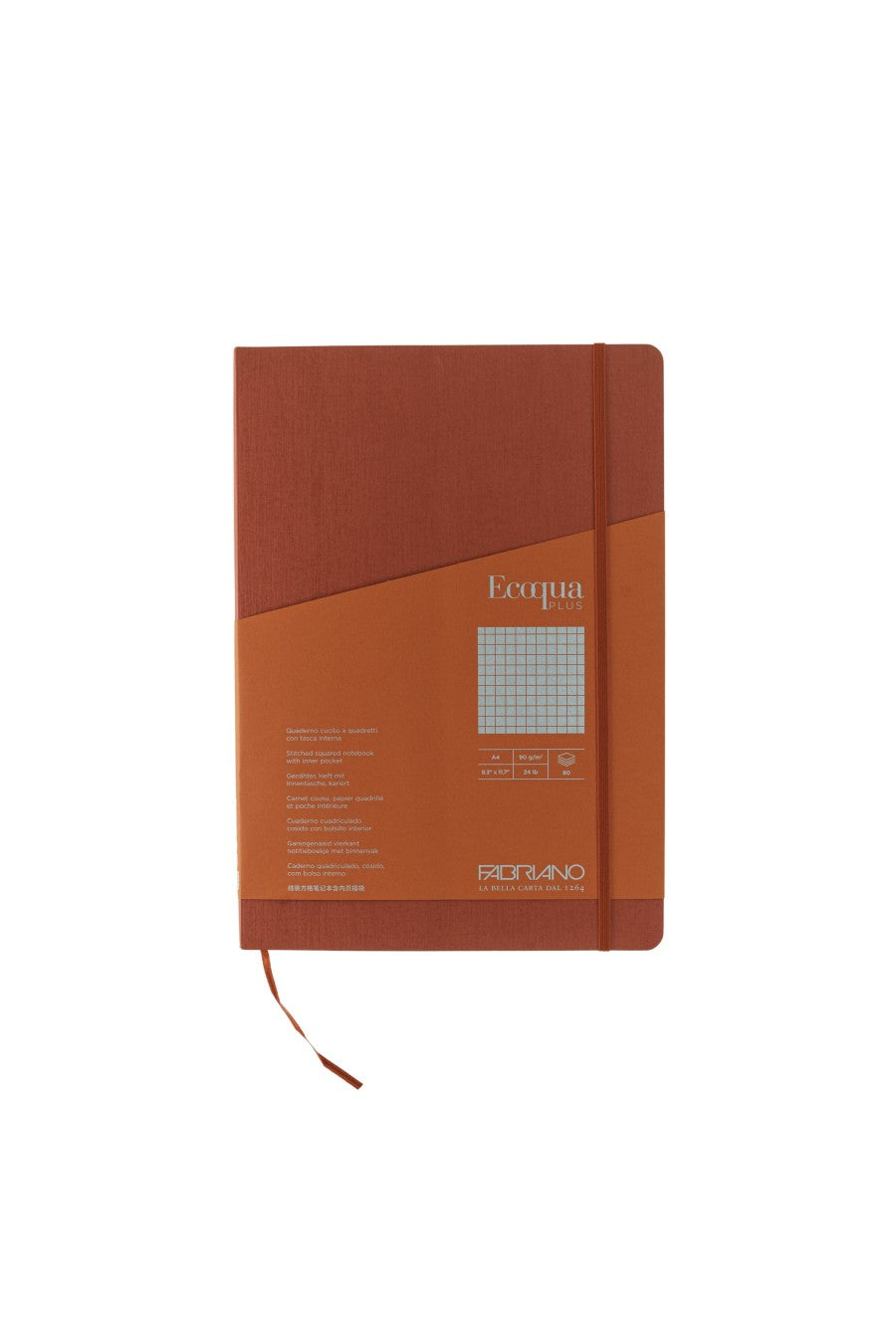 Fabriano Ecoqua Plus Stitch-Bound Notebook, 8.3" x 11.7", A4 