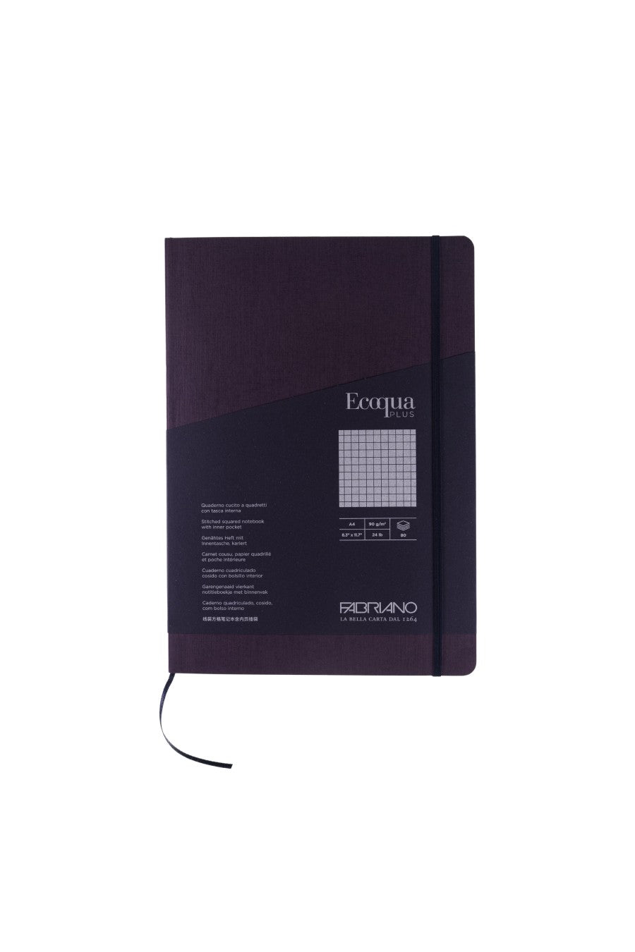Fabriano Ecoqua Plus Stitch-Bound Notebook, 8.3" x 11.7", A4 