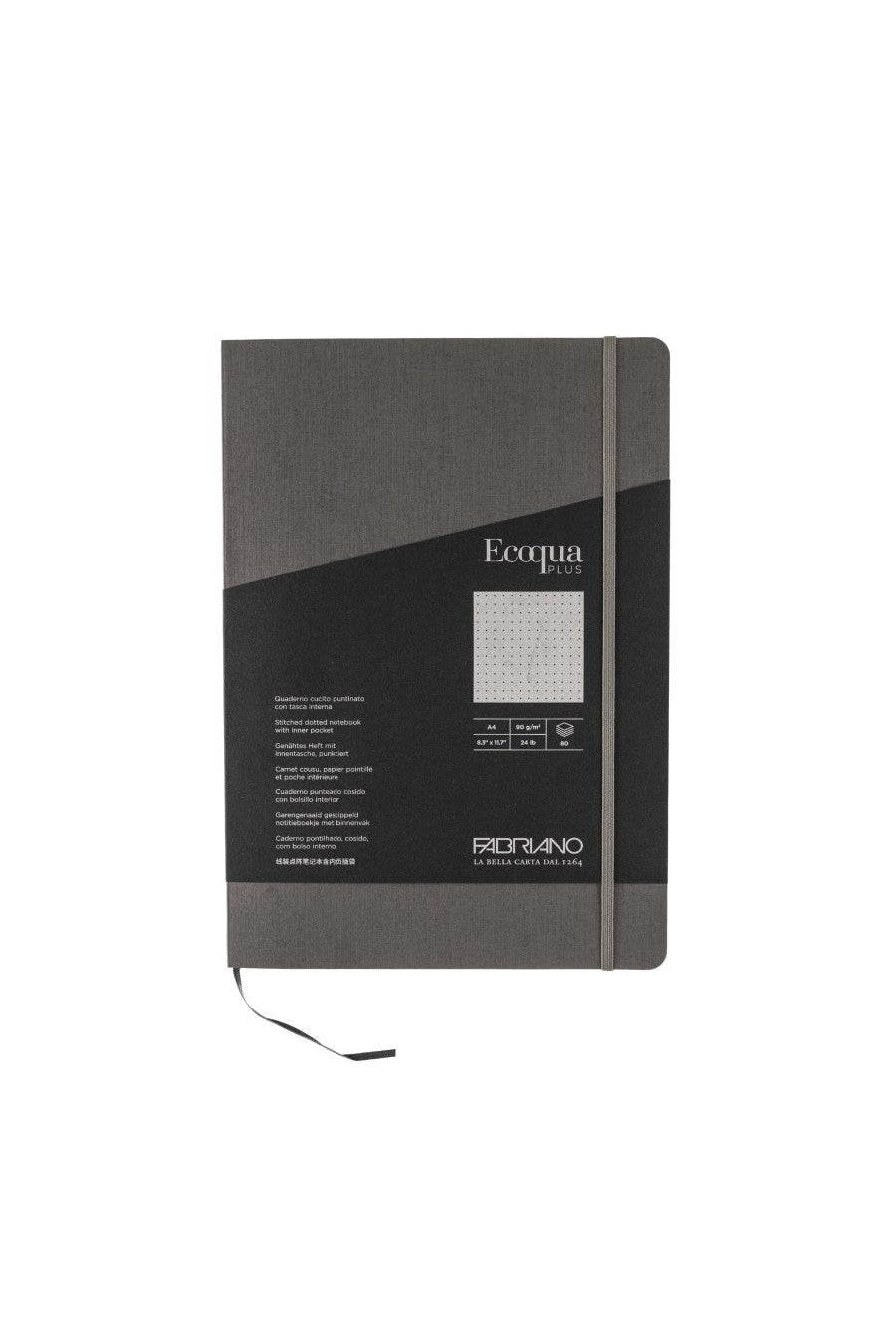 Fabriano Ecoqua Plus Stitch-Bound Notebook, 8.3" x 11.7", A4 