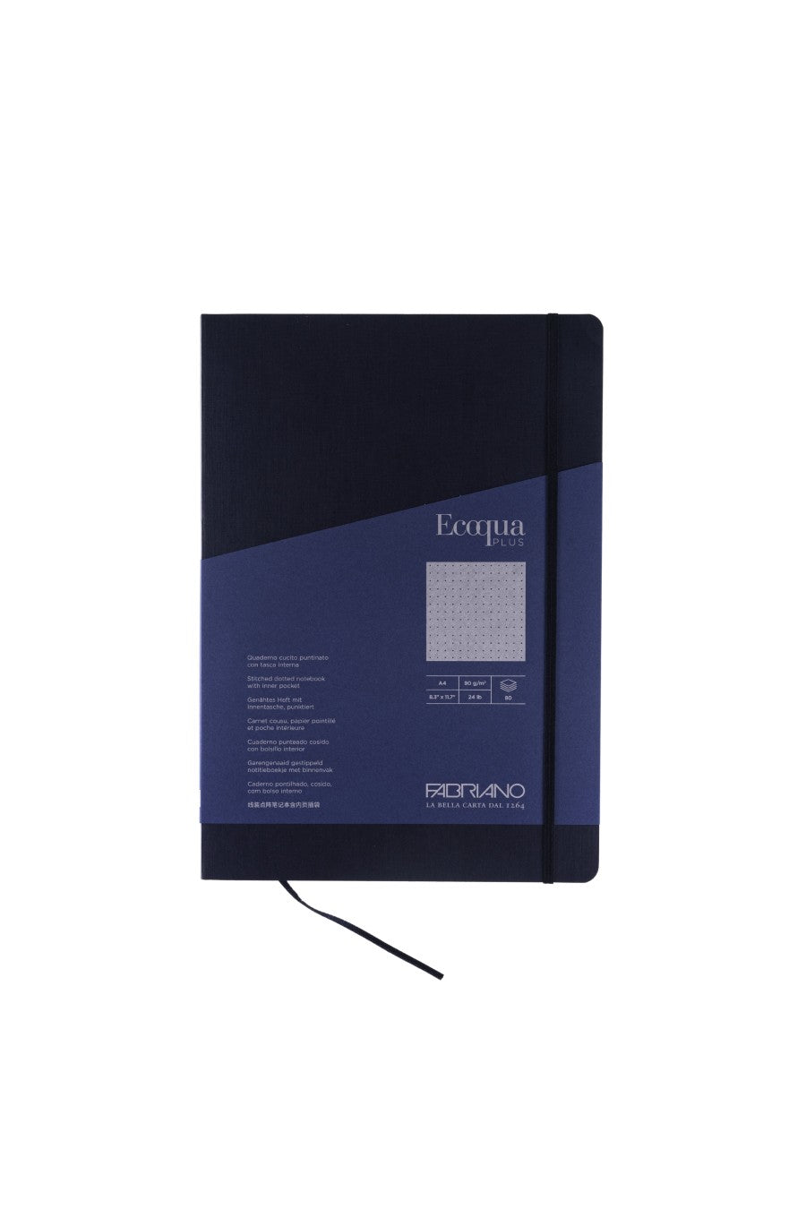 Fabriano Ecoqua Plus Stitch-Bound Notebook, 8.3" x 11.7", A4 