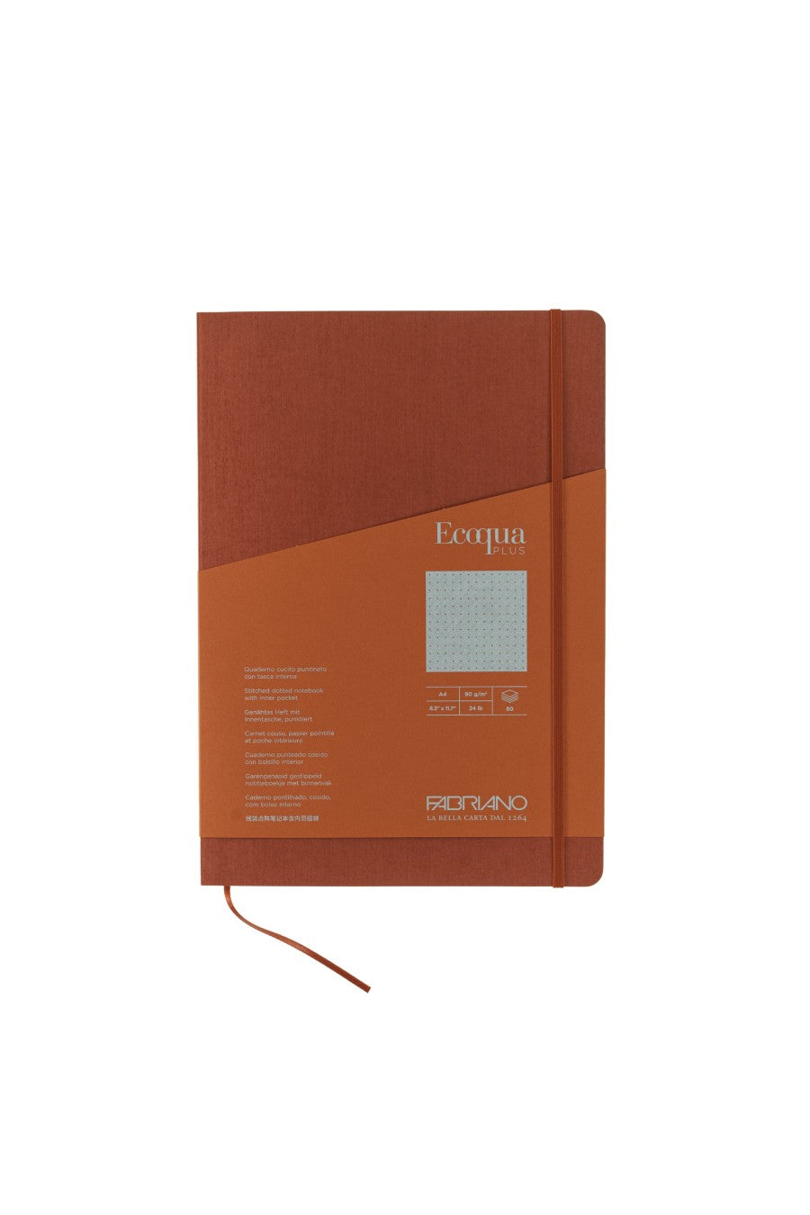 Fabriano Ecoqua Plus Stitch-Bound Notebook, 8.3" x 11.7", A4 