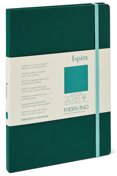 Fabriano Ispira Hard-Cover Notebook, 5.8" x 8.3", A5