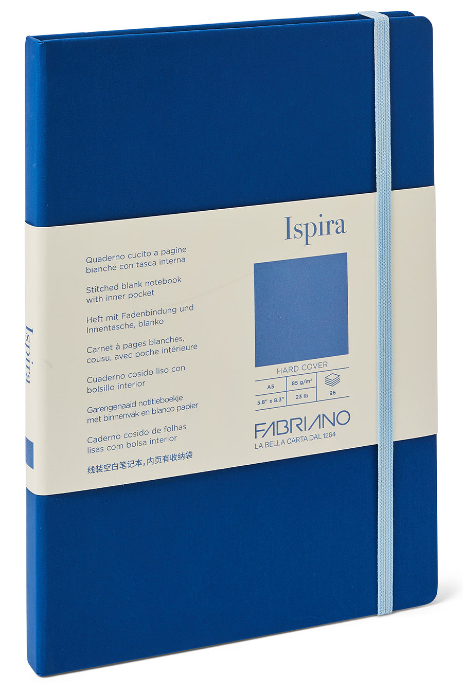 Fabriano Ispira Hard-Cover Notebook, 5.8" x 8.3", A5