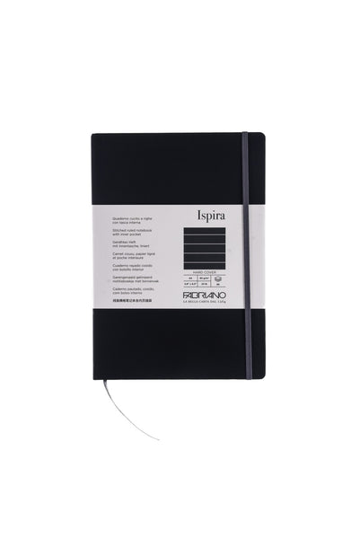 Fabriano Ispira Hard-Cover Notebook, 5.8" x 8.3", A5 
