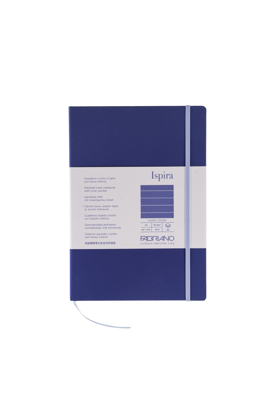 Fabriano Ispira Hard-Cover Notebook, 5.8" x 8.3", A5 