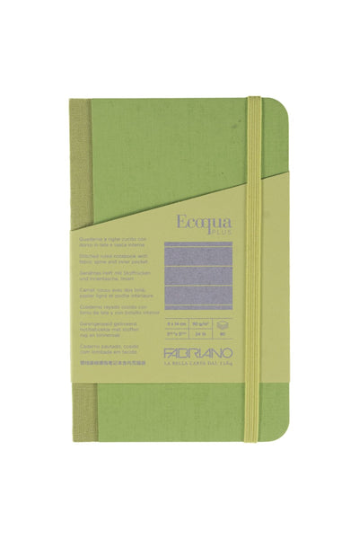 Fabriano Ecoqua Plus Sewn-Bound 100% Italian made Notebook, 3.5" x 5.5", 90gsm, 80 Sheets 