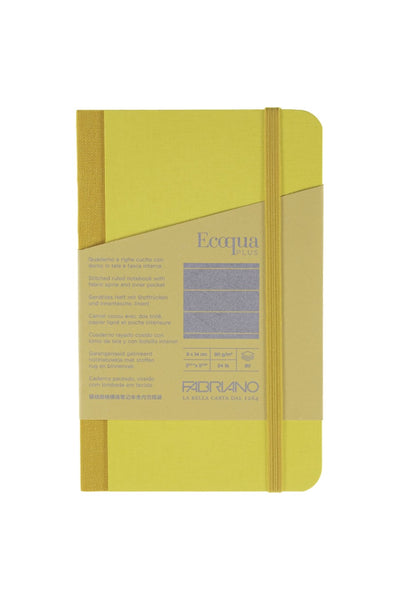 Fabriano Ecoqua Plus Sewn-Bound 100% Italian made Notebook, 3.5" x 5.5", 90gsm, 80 Sheets Dotted