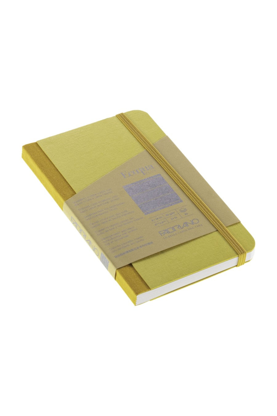 Fabriano Ecoqua Plus Sewn-Bound 100% Italian made Notebook, 3.5" x 5.5", 90gsm, 80 Sheets Lined