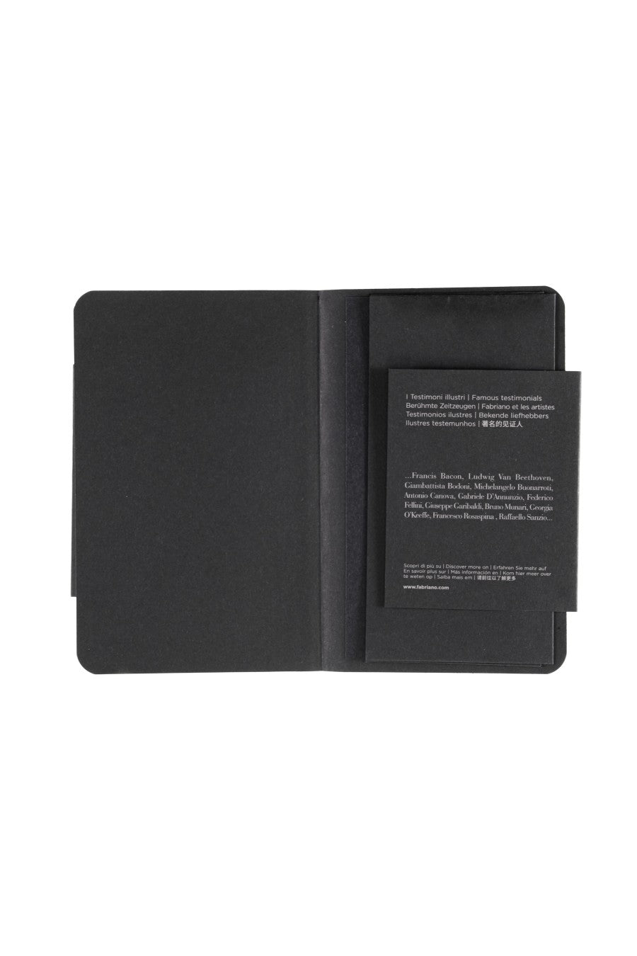 Fabriano Ecoqua Plus Sewn-Bound 100% Italian made Notebook, 3.5" x 5.5", 90gsm, 80 Sheets 