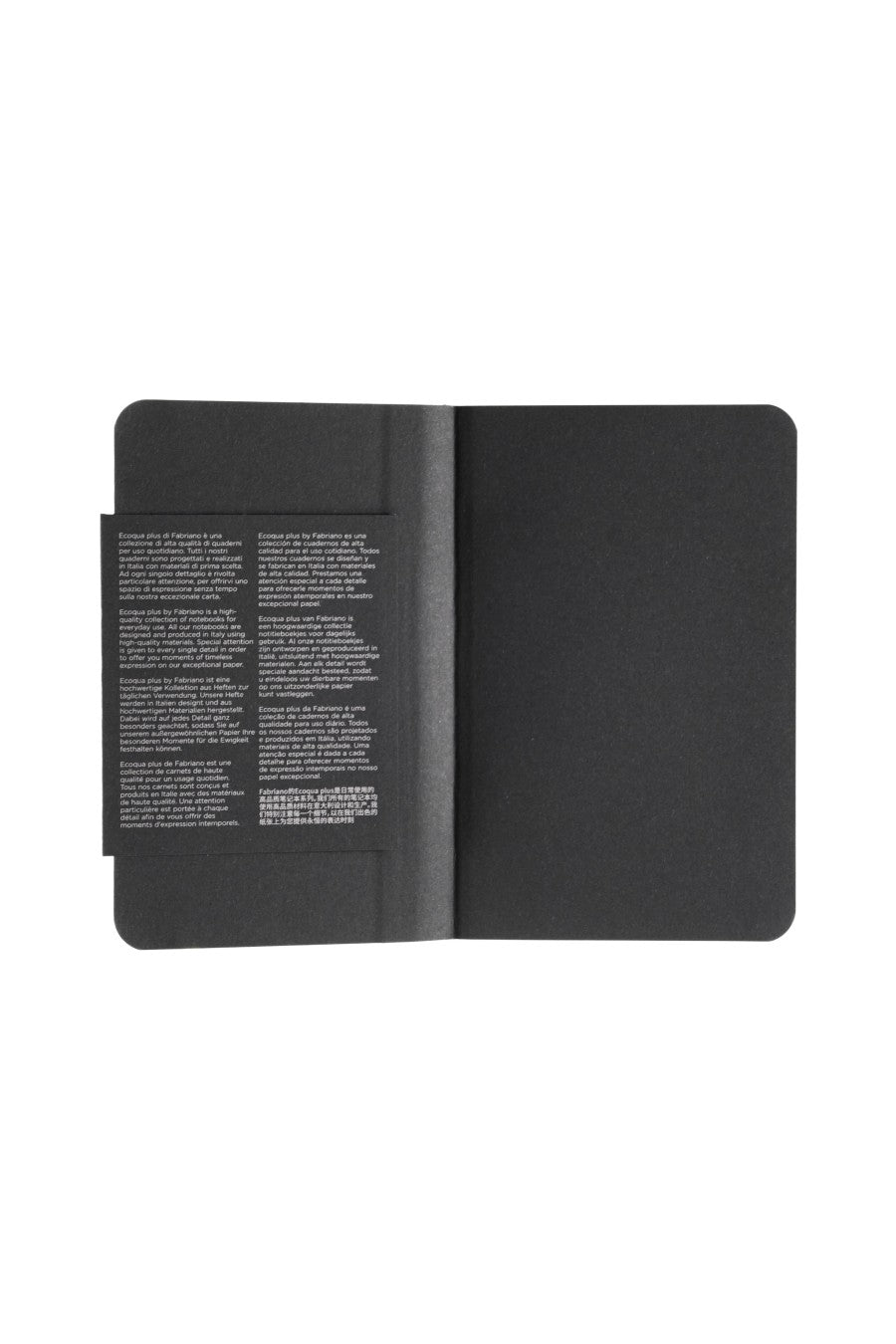 Fabriano Ecoqua Plus Sewn-Bound 100% Italian made Notebook, 3.5" x 5.5", 90gsm, 80 Sheets 