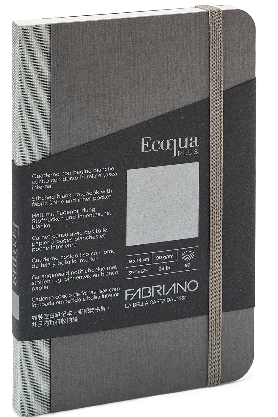 Fabriano Ecoqua Plus Fabric-Bound Notebooks 3.5 in x 5.5