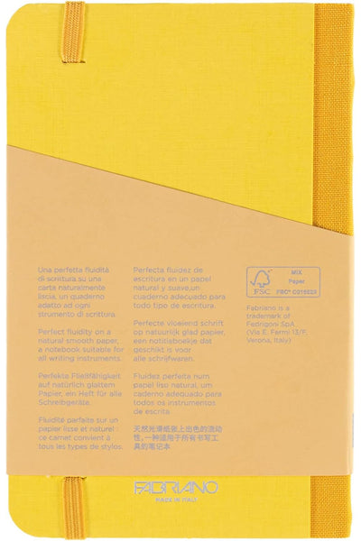 Fabriano Ecoqua Plus Fabric-Bound Notebook,  3.5 in x 5.5 in, Blank