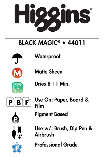 Higgins Black Magic Ink, 1 oz