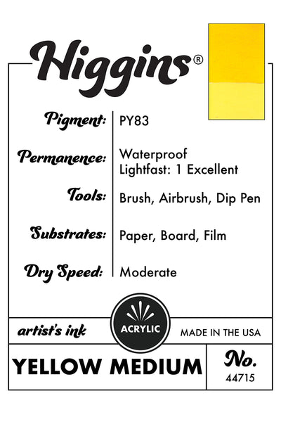 Higgins Acrylic Artist Inks Description