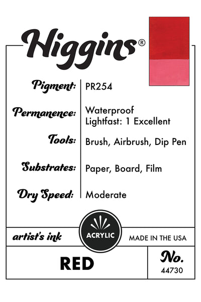 Higgins Acrylic Artist Inks Description