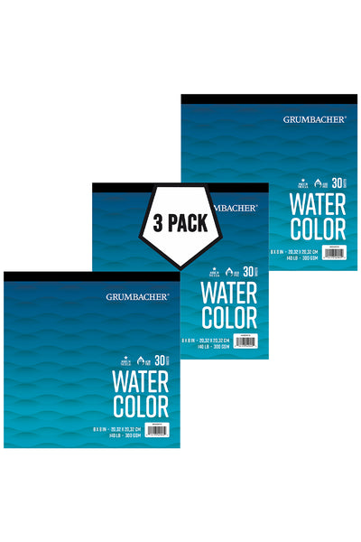 Grumbacher Watercolor Pads, 3-Pack