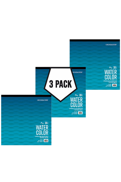 Grumbacher Watercolor Pads, 3-Pack