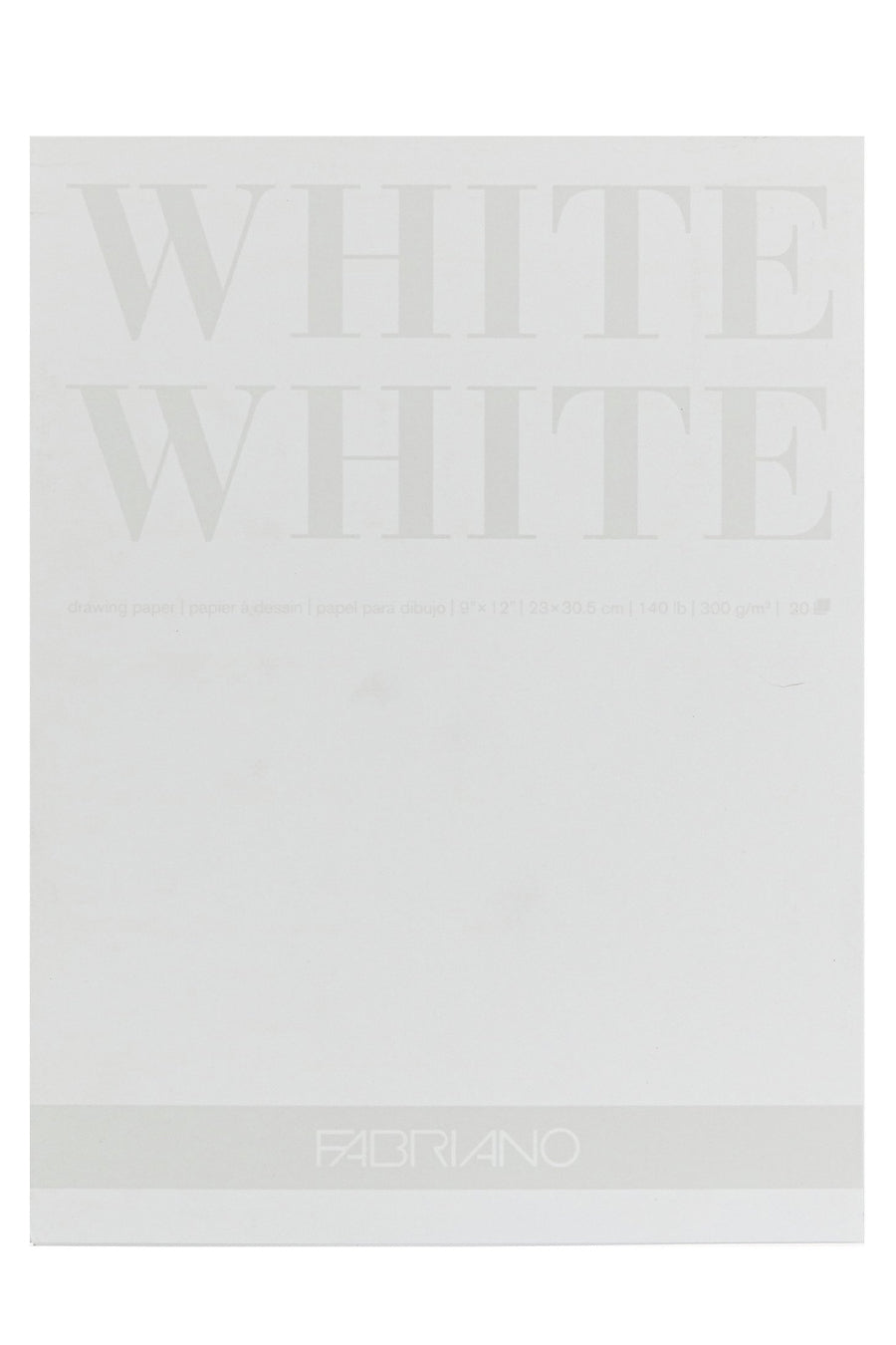 Fabriano WHITE WHITE Pad, 300 gsm, 20 Sheets