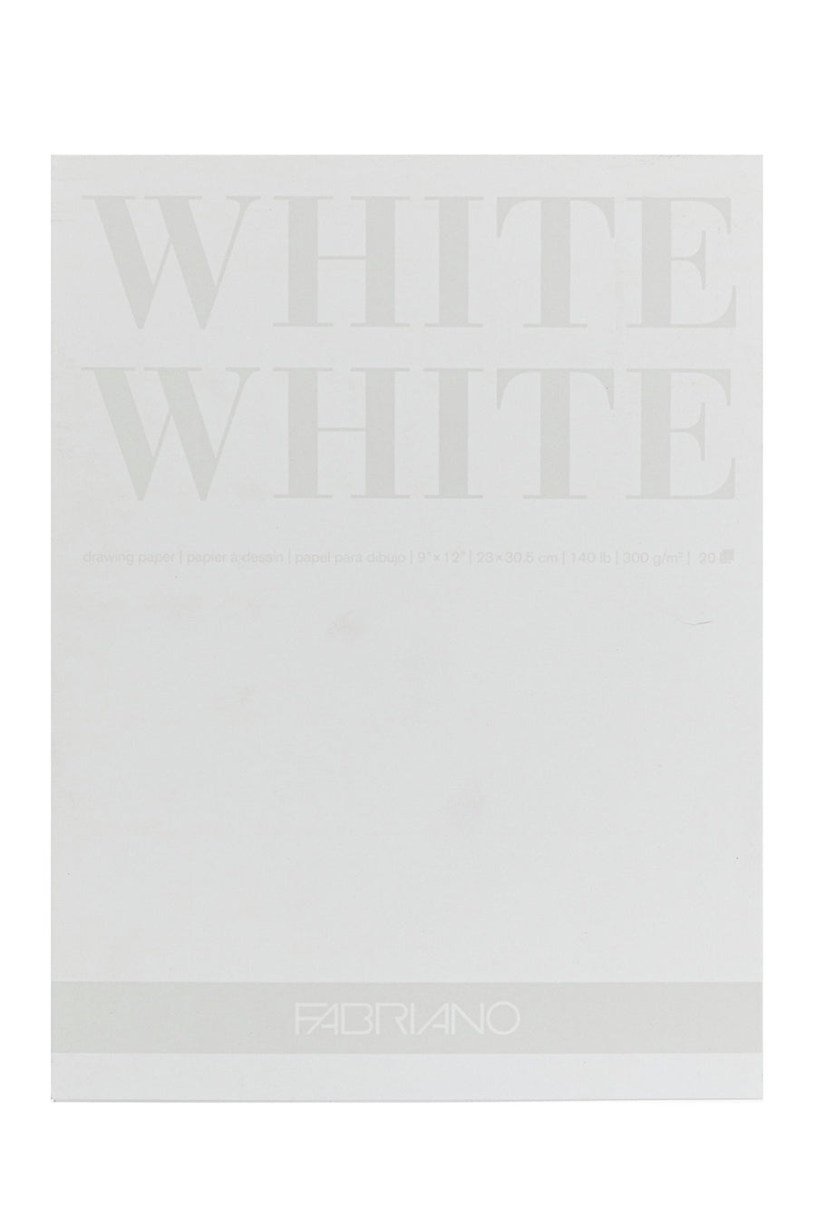 Fabriano WHITE WHITE Pad, 300 gsm, 20 Sheets