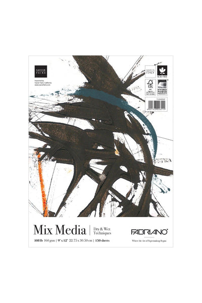 Fabriano Studio Fat Pad Mixed Media, 180lb., 9" x 12"