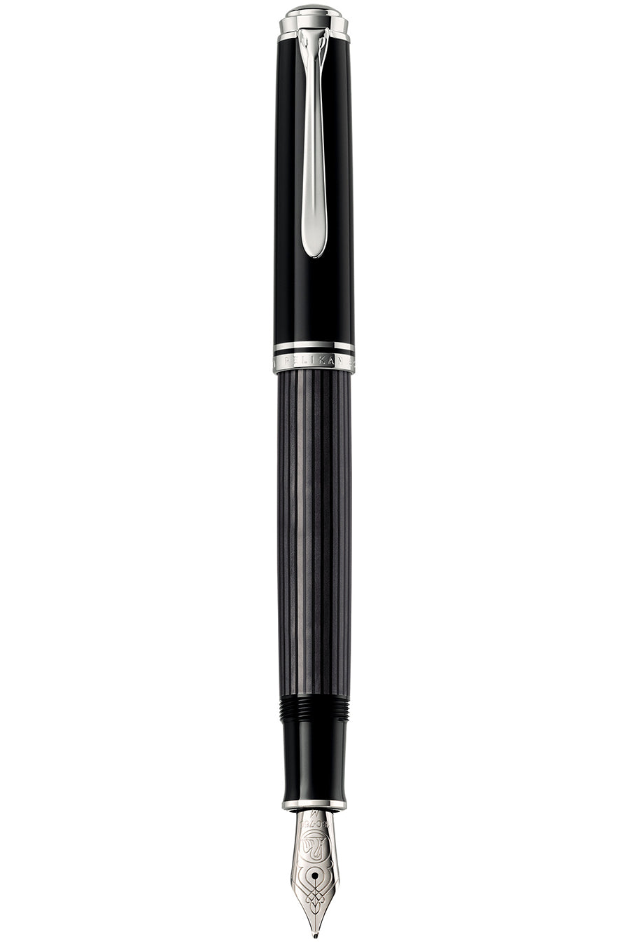 M805 Medium Stresemann Anthracite Stripes Fountain Pen
