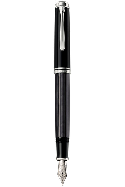M805 Medium Stresemann Anthracite Stripes Fountain Pen