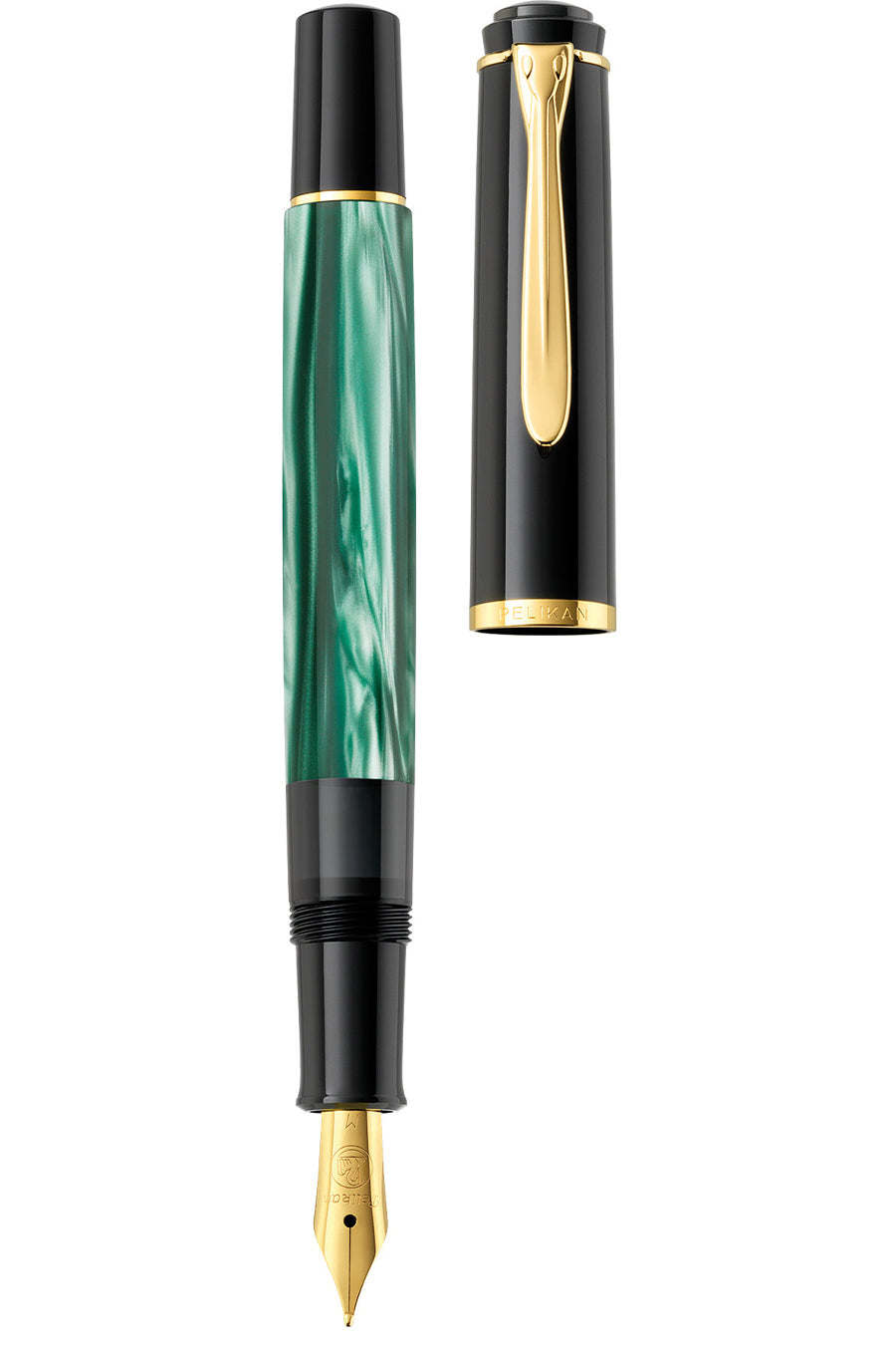 Pelikan Fountain Pen Classic 200 Green Marbled