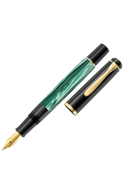 Pelikan Fountain Pen Classic 200 Green Marbled