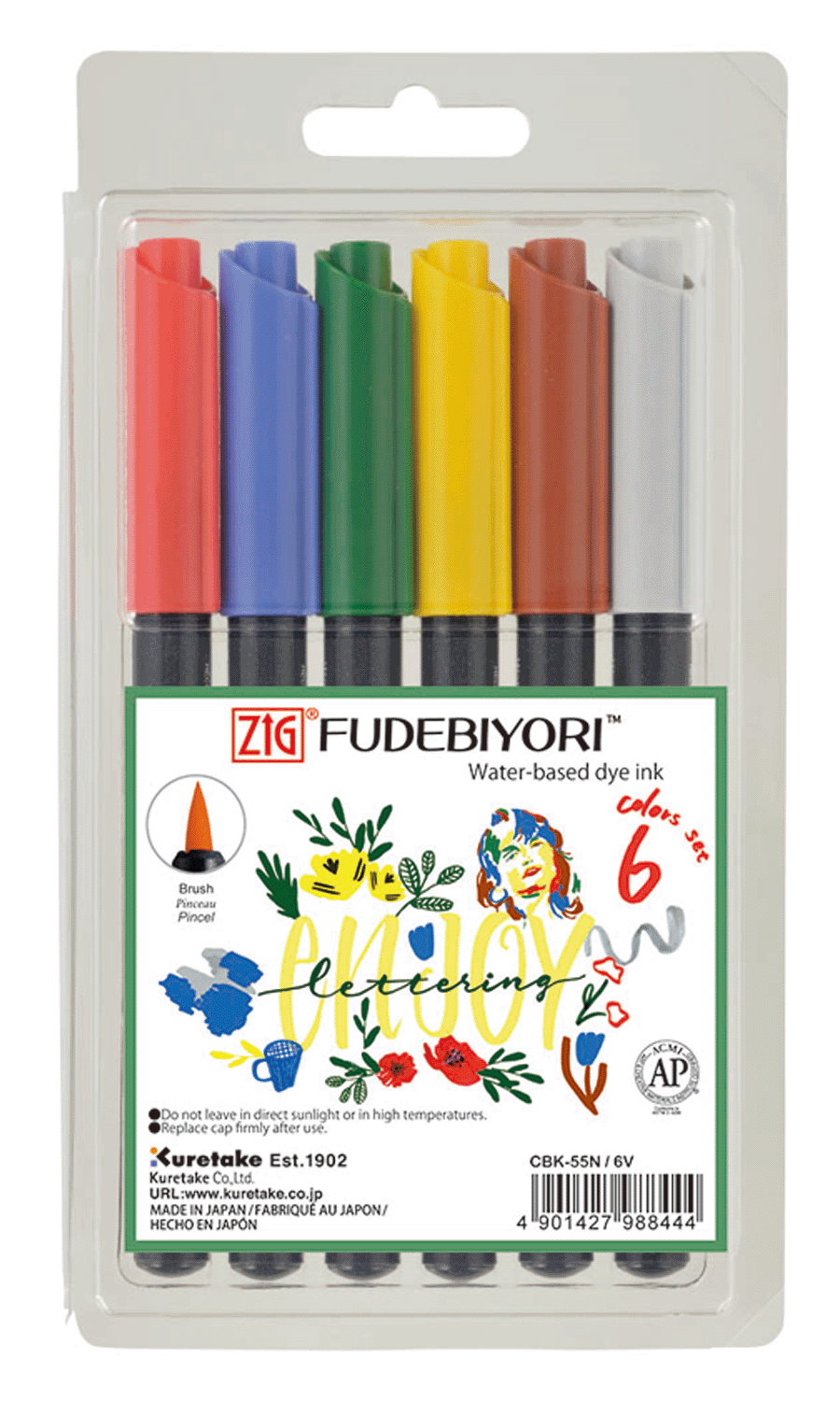 Kuretake® Fudebiyori Brush Pen Sets