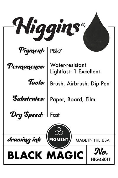 Higgins Black Magic Ink, 1oz