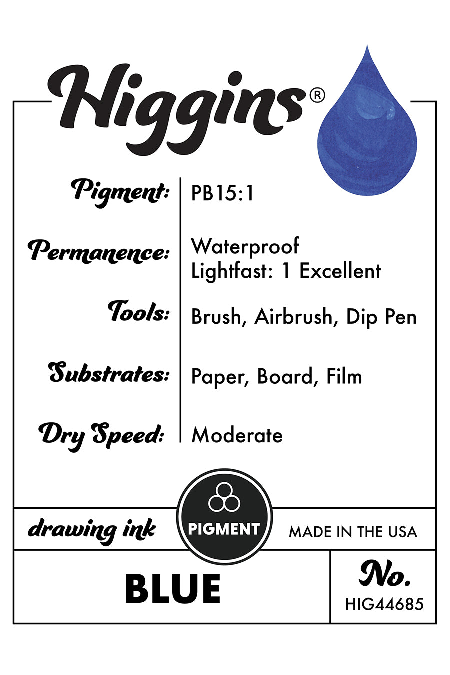 Pigmented Drawing Inks