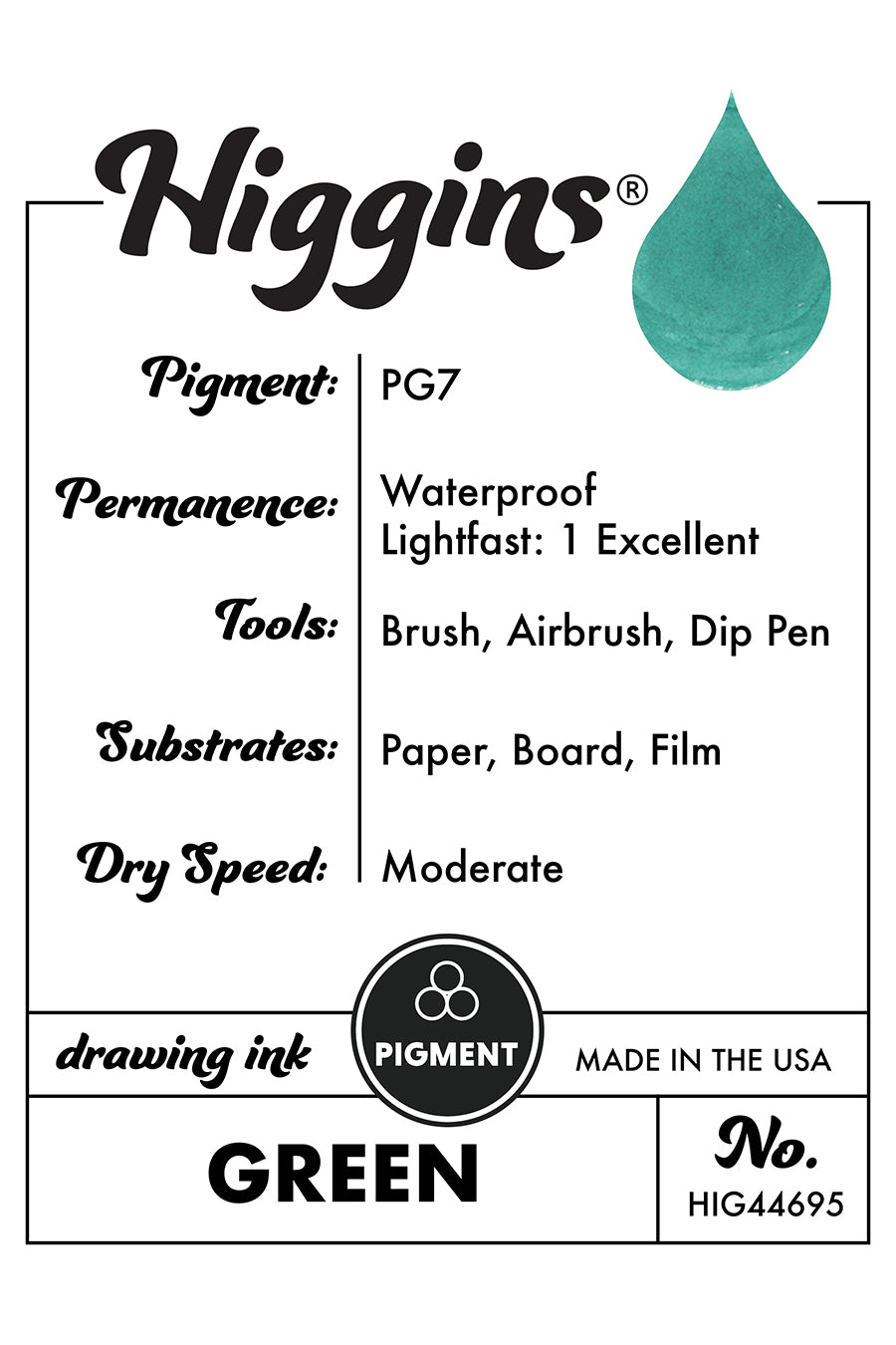 Pigmented Drawing Inks