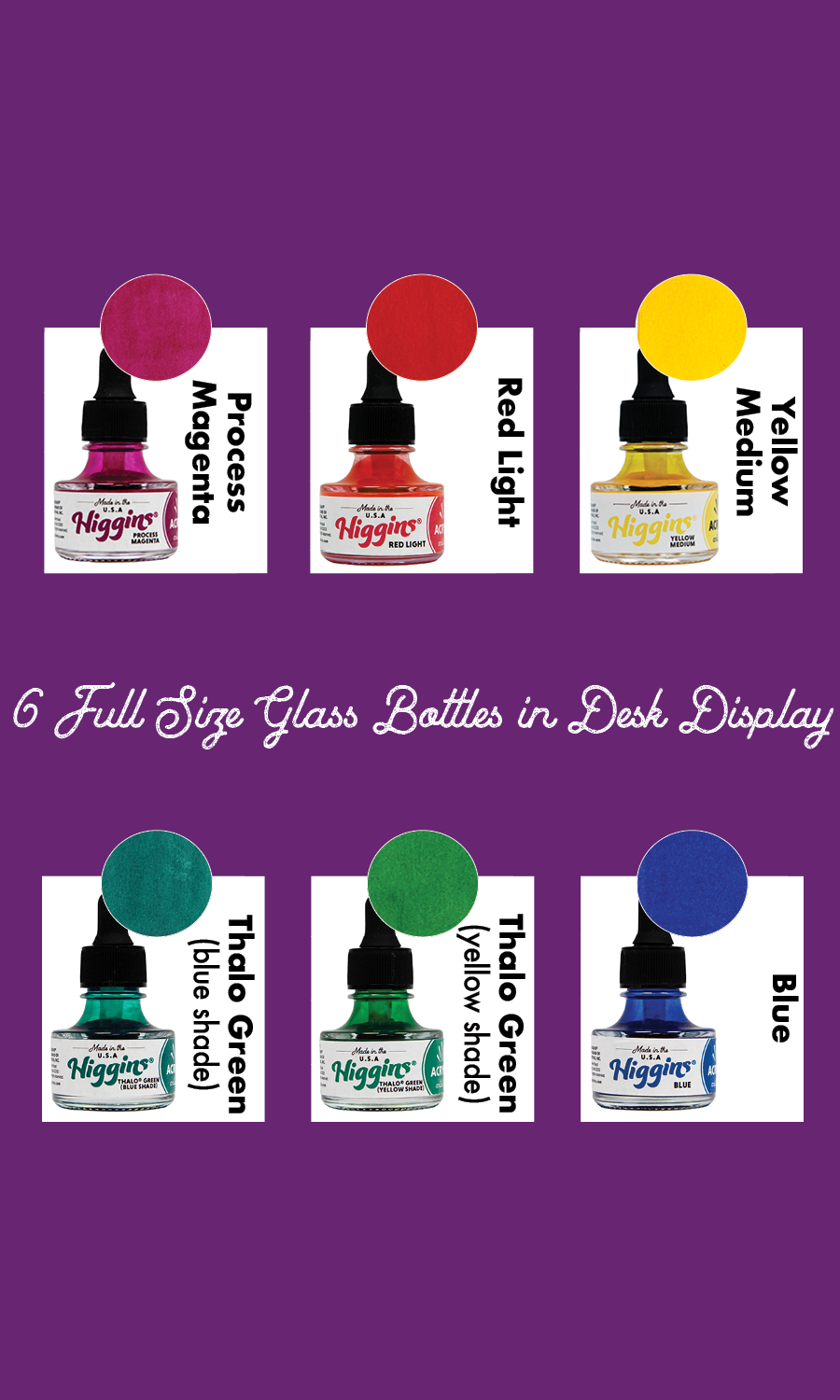 Higgins Ink Sets, 6pc