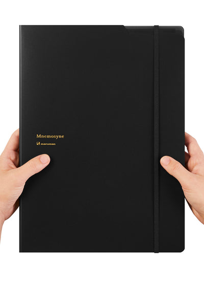 Mnemosyne Notebook with Folder & 5 Pockets - 70 Sheets