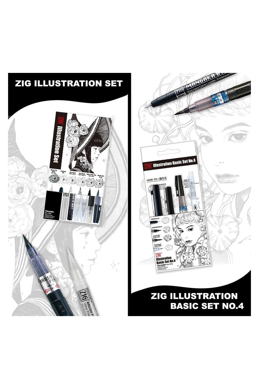 Zig® Illustration Drawing Sets