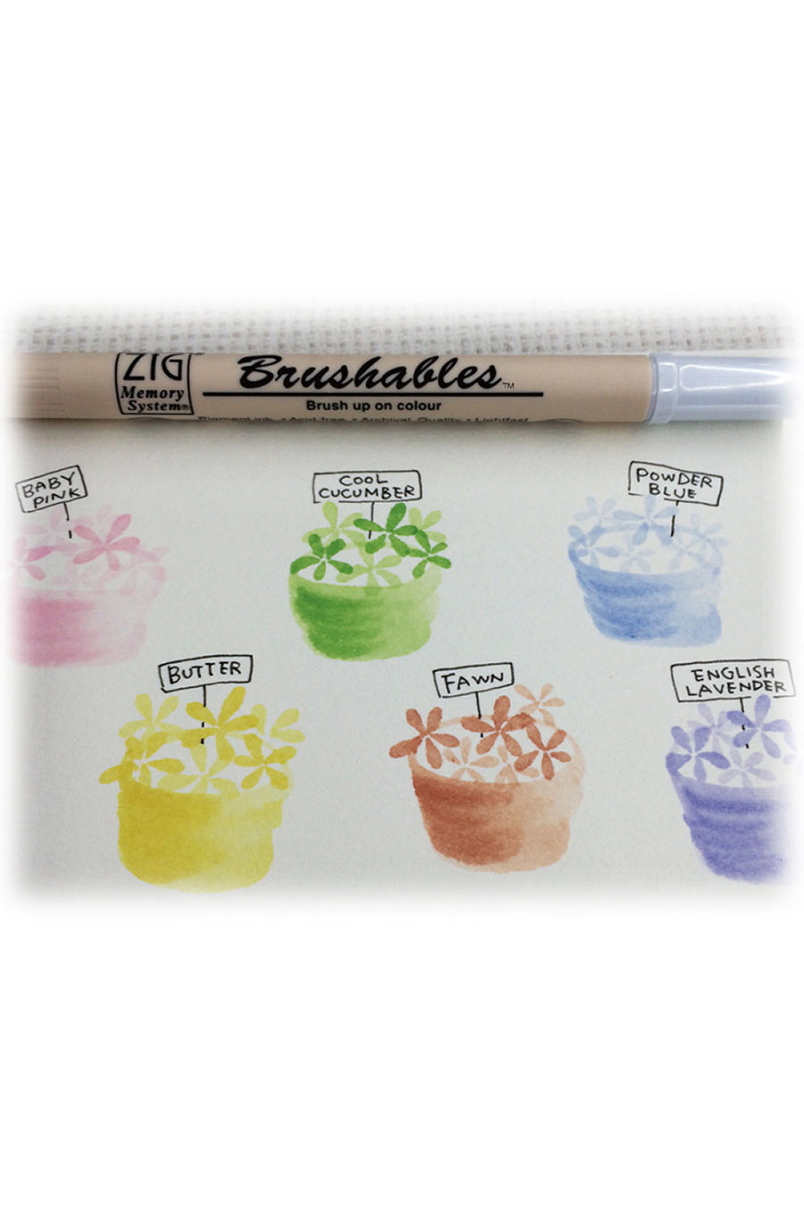 Brushables Dual-Tip Markers - 6 Color Set