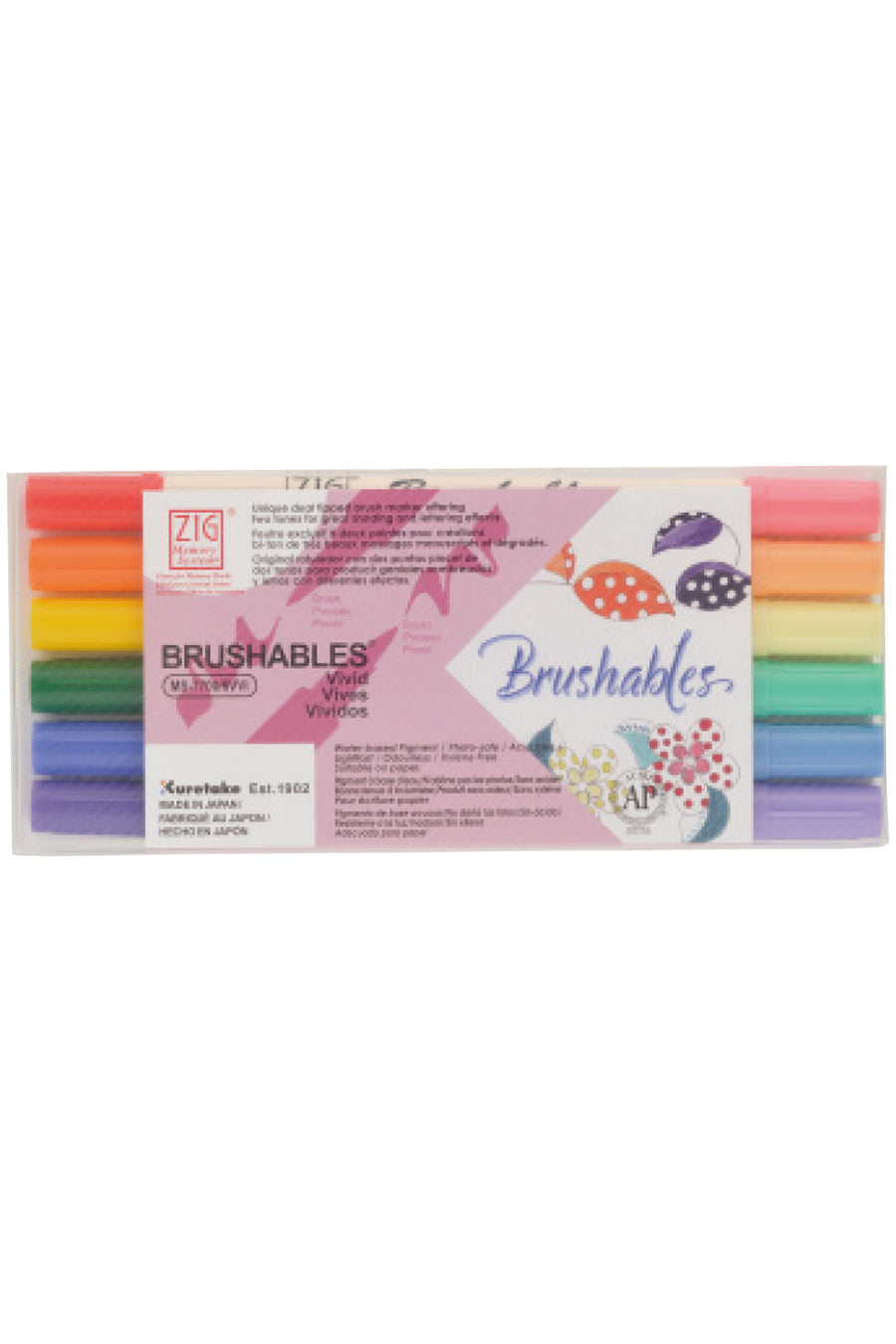 Brushables Dual-Tip Markers - 6 Color Set