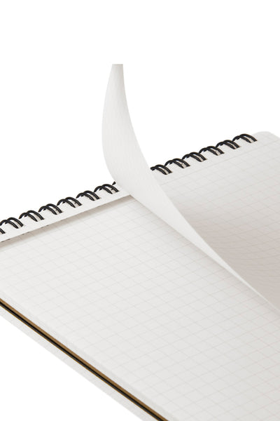 Mnemosyne Twin Ring Notepad - Grid Ruled, 70 Sheets