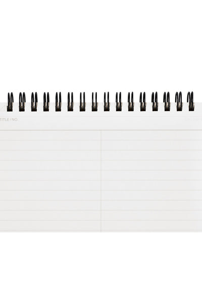 Mnemosyne Ruled Center Line N166 - 7mm, Horizontal Ruled Line with Center Line, A5, 70 Sheets