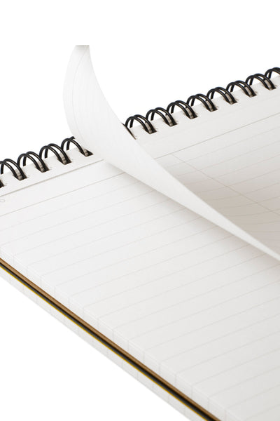 Mnemosyne Ruled Center Line N166 - 7mm, Horizontal Ruled Line with Center Line, A5, 70 Sheets