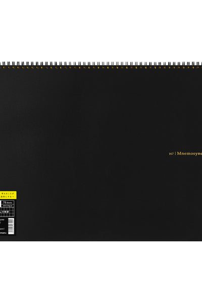Mnemosyne Twin Ring Notepad - Grid Ruled, 70 Sheets
