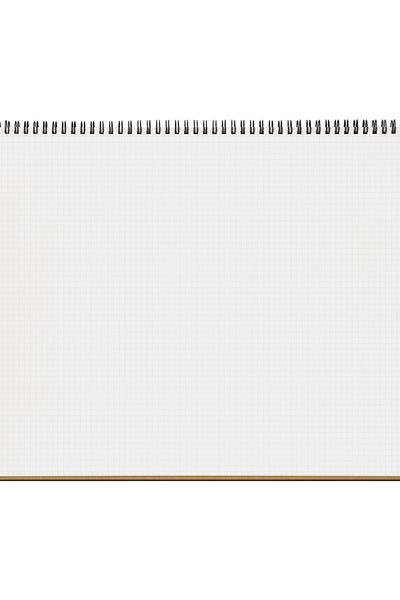 Mnemosyne Twin Ring Notepad - Grid Ruled, 70 Sheets